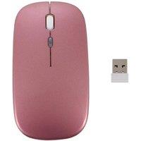 FLAVORA Rose Gold Slim Silent Bluetooth / 2.4G Wireless Mouse Optical Mice
