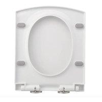 FORGEVIO Luxury Square Toilet Seat in White | Size: 180 cm width x 180 cm drop