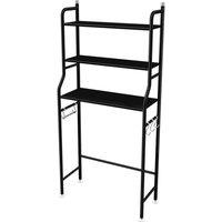 FORGEVIO Black 3-Tier Over Toilet Storage Rack | Size: 0.6m2