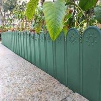 FLAVORA Green 20x22cm 10pcs Garden Wall Border Edging Picket | Size: 100 cm x 60 cm