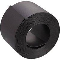 FLAVORA 10M Flexible Garden Lawn Grass Edging Border Fence in Black | Size: 100 cm x 15 cm