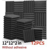 PAWNORA 12PCS Wall Tiles 30*30*5cm(Without adhesive) in Black