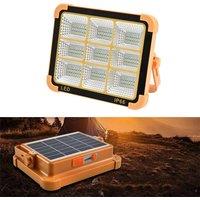 FLAVORA 3000W Rechargeable LED Work Light Solar Cordless in Orange