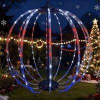 FLAVORA Solar LED Hanging Lanterns Outdoor Garden Lighting