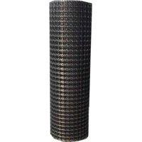 FLAVORA 10M x 1M BLACK PVC PLASTIC FENCE MESH GARDEN SAFETY | Size: 100 cm x 15 cm