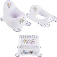 Keeeper Bambi Baby Potty, Toilet Seat & Double Step Stool Set in White