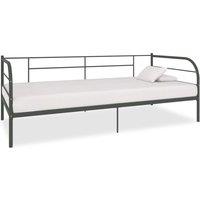 Berkfield Home Daybed Frame Grey Metal 90x200 cm