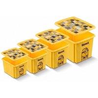 Keeeper Minions Turning Stacking Box 15L, 24L, 30L & 45L Set - Yellow