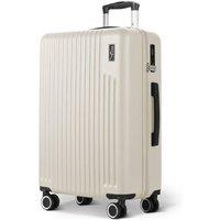 Lugg Vacay 28inch Suitcase, ABS Hard Shell, TSA Lock (76.5 x 30 x 50.5cm) in Beige | Size: Large