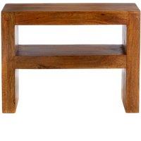 Elm Home And Garden Solid Dark Brown Wood Console Hall Telephone Table Small Slim