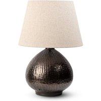 Elm Home And Garden Living Room Bedroom Bedside Table Lamp Large Antique Bronze Round