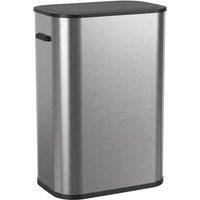 HOMCOM 55L Sensor Bin for Kitchen, Automatic Waste Rubbish Bin, Silver Tone