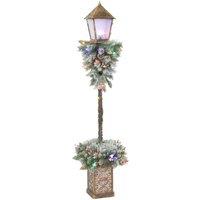 OUTSUNNY Christmas Street Lamp, Outdoor Lighted Christmas Tree Lamp Post | Size: 150 cm