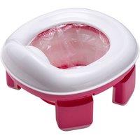 Living and Home Foldable Kids Potty Training Toilet Seat Portable Travel Potty in Pink