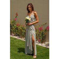 TFNC London Women's Ryan Sage Maxi Dress in Green | Size: 14