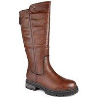 Pavers Women's Relife Zip Up Calf Length Boots in Brown | Size: 4