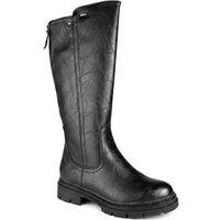 Pavers Women's Relife Zip Up Calf Length Boots in Black | Size: 6
