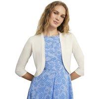 Hobbs London Women's Carrie Bolero in Off-White | Size: Medium