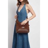 ALICE WHEELER LONDON Women's Kensington Large Crossbody Bag in Chocolate