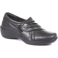 Pavers Women's Handmade Slip-On Leather Shoes in Black | Size: 9