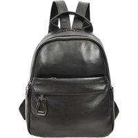 House of Leather Women's Women's Real Leather Rucksack Backpack Kaia in Black