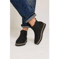 Yours Women's Faux Suede Chelsea Boots In Extra Wide EEE Fit in Black | Size: 9EEE