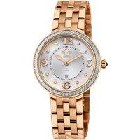 GV2 Women's Verona Swiss Quartz Watch White MOP Dial Sapphire Crystal in Rose