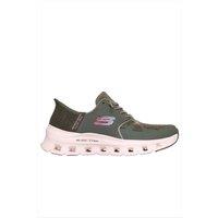 Skechers Women's Glide-Step Pro Mesh Bungee Slip-Ins With Air-Cooled Memory Foam Trainers - Olive | Size: 4