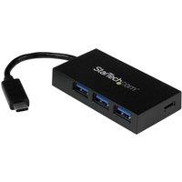 StarTech 4-port Usb-c Hub With 3x Usb-a in Black