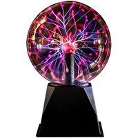 Goeco Magic Plasma Ball, Touch & Sound Sensitive, Plasma Globe Lamp in Red | Size: 6 inches