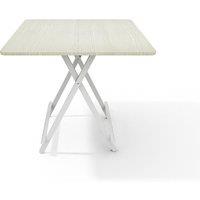 Garden Sanctuary Folding Wooden Dining Table 80x80cm White | Size: 80x80 cm