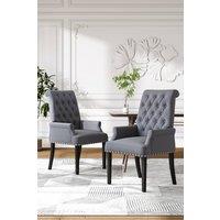 Garden Sanctuary Grey Upholstered Dining Chair