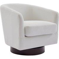 Garden Sanctuary Swivel Accent Chair Armchair in Beige