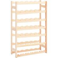 Berkfield Home Wine Rack for 42 Bottles Pinewood in Beige