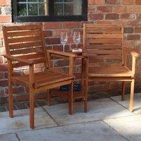 Royalcraft NAPOLI Companion Acacia Set - Duo Love Seat in Natural