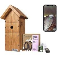 Green Feathers DIY Deluxe Bird Box Kit with 1080p IP Camera