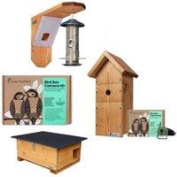 Green Feathers WiFi Camera Bird & Hedgehog Rewilding Pack in Light Tan