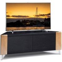 MDA Designs CORVUS Corner Black Oak Black Stand for Flat Screen TVs up to 50