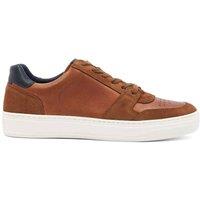 Dune London Men's 'Tawly' Leather Trainers in Brown | Size: 10