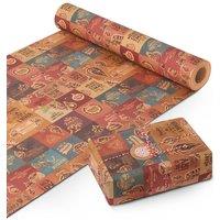 Kraft & Co Wrapping Paper Roll, Premium Quality Festive Kraft Paper (44.5cmx25m)