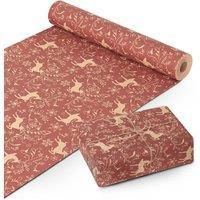 Kraft & Co Wrapping Paper Roll, Premium Quality Festive Kraft Paper (44.5cmx25m)