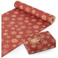 Kraft & Co Wrapping Paper Roll, Premium Quality Festive Kraft Paper (44.5cmx25m)