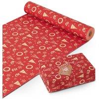 Kraft & Co Wrapping Paper Roll 44.5CM x 25M - For Christmas (Style 18)