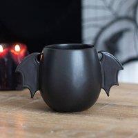 Uniqueful Bat Wing Rounded Mug in Black