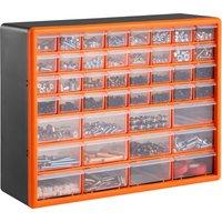 VonHaus 44 Multi Drawer Organiser for Small Parts in Orange