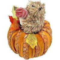 KDMD Squirrel in a Pumpkin 16cm Yellow