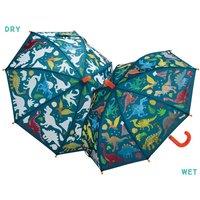 Floss & Rock Colour Changing Kids Umbrella - Dinosaur | Size: 3+ Years