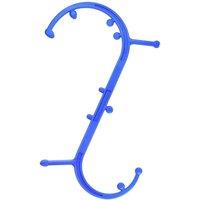 FLAVORA Trigger Point Massager Tool S-Shaped Massage Tool Self Massage Muscle in Blue | Size: 0-12 m
