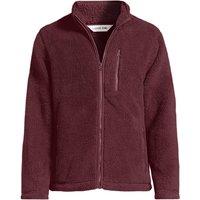 Lands' End Men's Sherpa Fleece Jacket in Burgundy | Size: Small