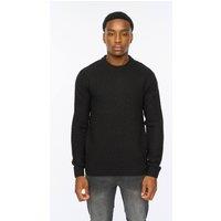 Duck&Cover Men's Matera Textured Knit in Black | Size: Large